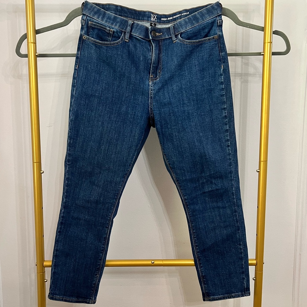 NY&Co High Rise Skinny Ankle Jeans